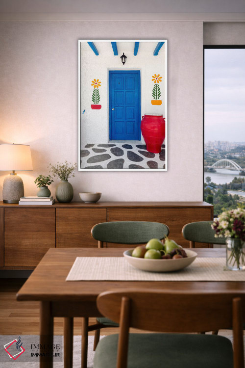 تابلو دکوراتیو Mykonos, Greece II,خانه ی سرگرم کننده، میکونوس، یونان اثر جیم نیلسن - D5W