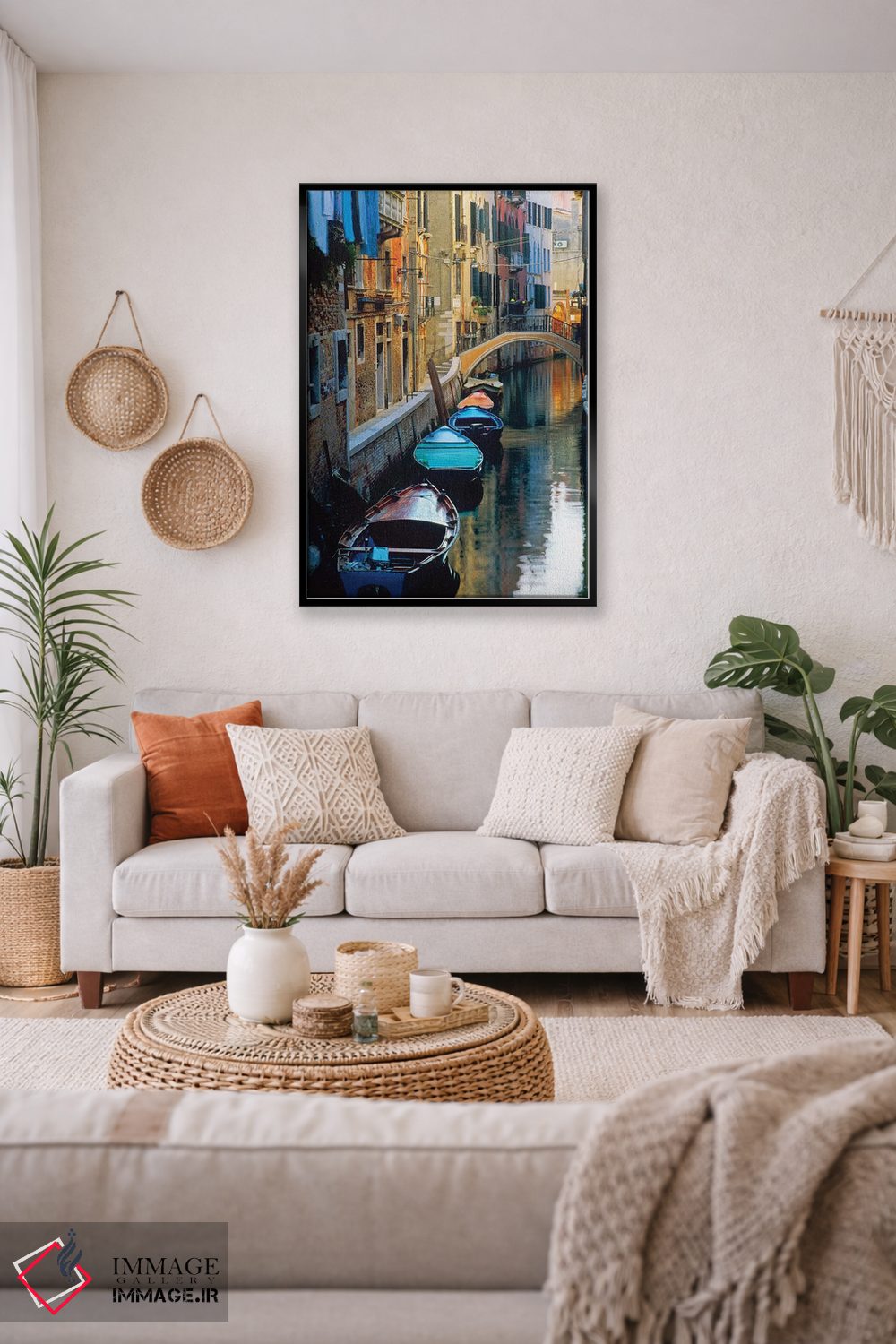 تابلو دکوراتیو Venice, Italy,عصر تنبل، ونیز، ایتالیا اثر جیم نیلسن - D3B