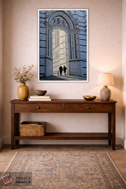 تابلو دکوراتیو Siena, Italy,زمان ناهار، سیه نا، ایتالیا اثر جیم نیلسن - D2W