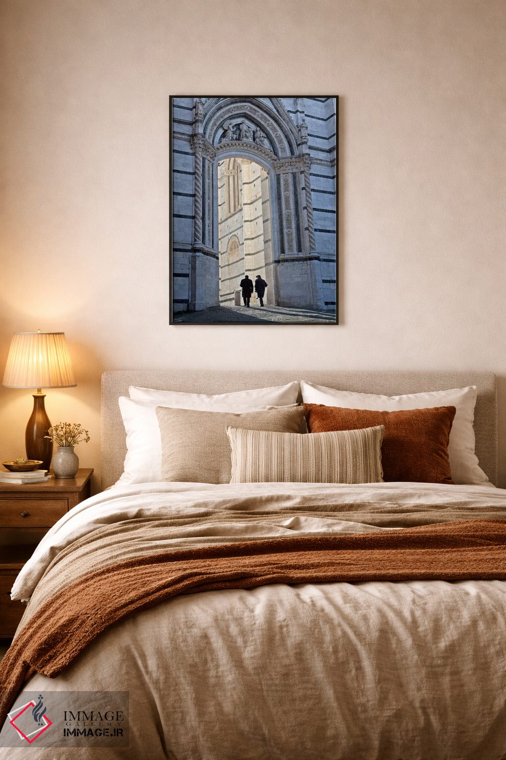 تابلو دکوراتیو Siena, Italy,زمان ناهار، سیه نا، ایتالیا اثر جیم نیلسن - D6B