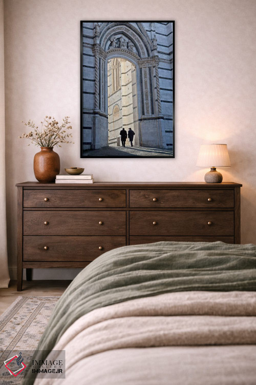 تابلو دکوراتیو Siena, Italy,زمان ناهار، سیه نا، ایتالیا اثر جیم نیلسن - D4B