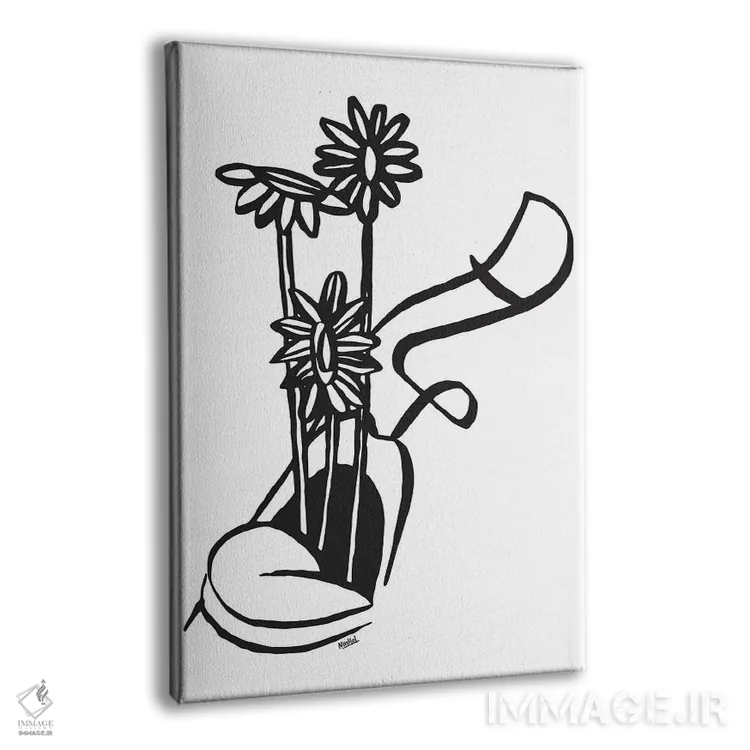 تابلو مینیمال بازدم اثر نینهول - نمای پرسپکتیو محصول