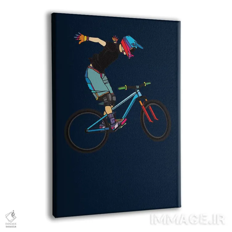 تابلو مینیمال سواری آزاد اثر نینهول - نمای پرسپکتیو محصول