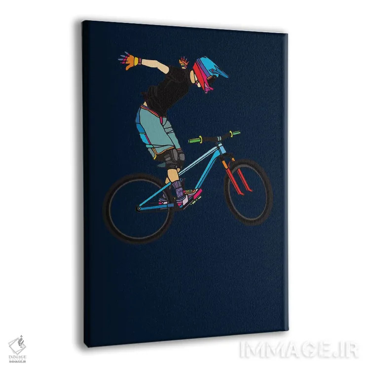 تابلو مینیمال سواری آزاد اثر نینهول - نمای پرسپکتیو محصول