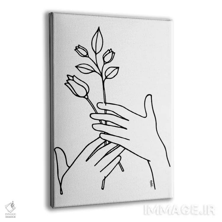 تابلو مینیمال نگه دار اثر نینهول - نمای پرسپکتیو محصول