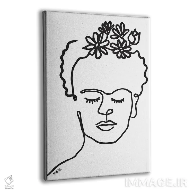 تابلو مینیمال فریدا اثر نینهول - نمای پرسپکتیو محصول