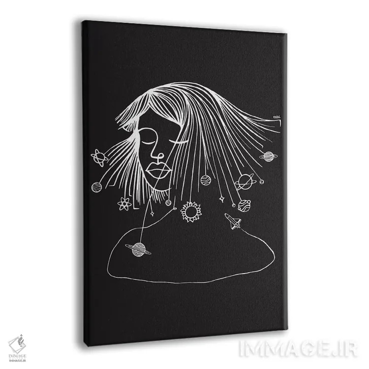 تابلو مینیمال فرصت ذهنی اثر نینهول - نمای پرسپکتیو محصول