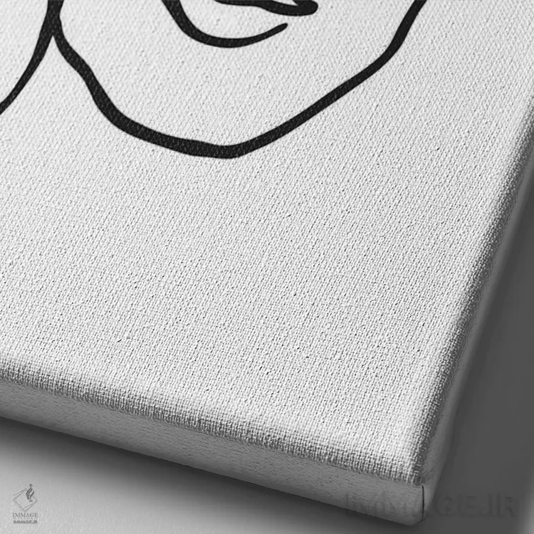 تابلو مینیمال فریدا اثر نینهول - نمای نزدیک بافت بوم