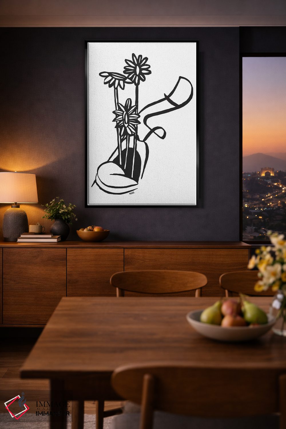 تابلو مینیمال بازدم اثر نینهول - D2B