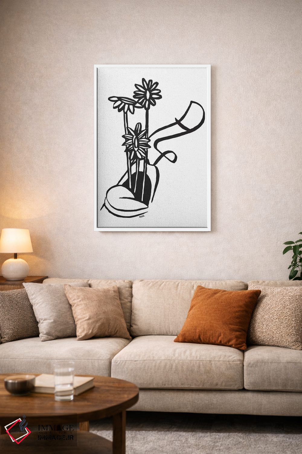 تابلو مینیمال بازدم اثر نینهول - D3W