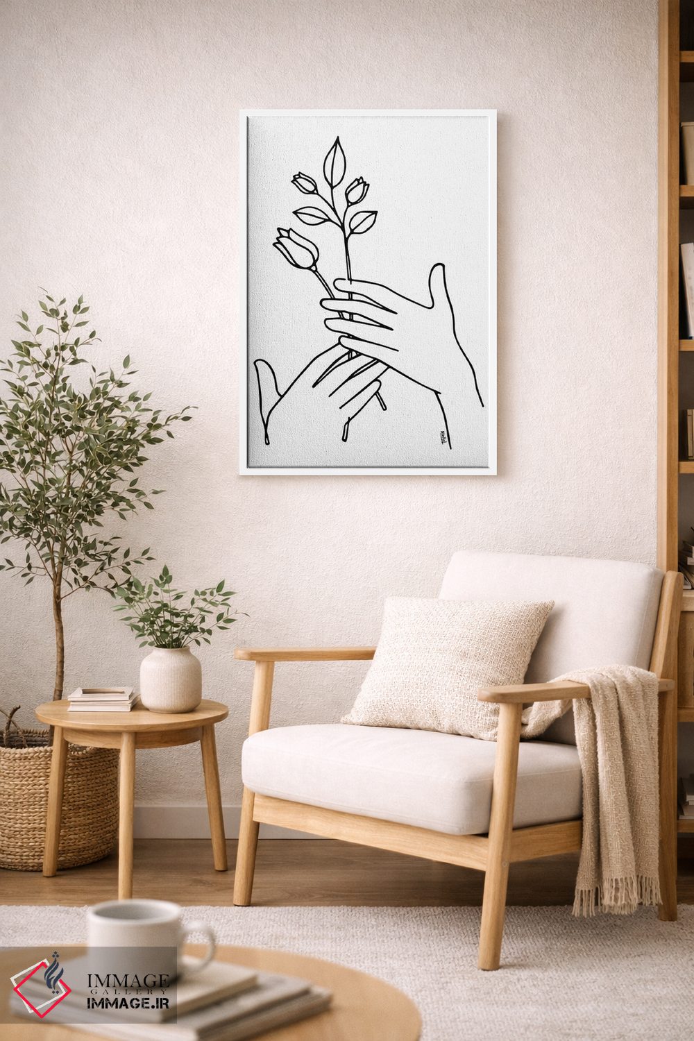 تابلو مینیمال نگه دار اثر نینهول - D6W