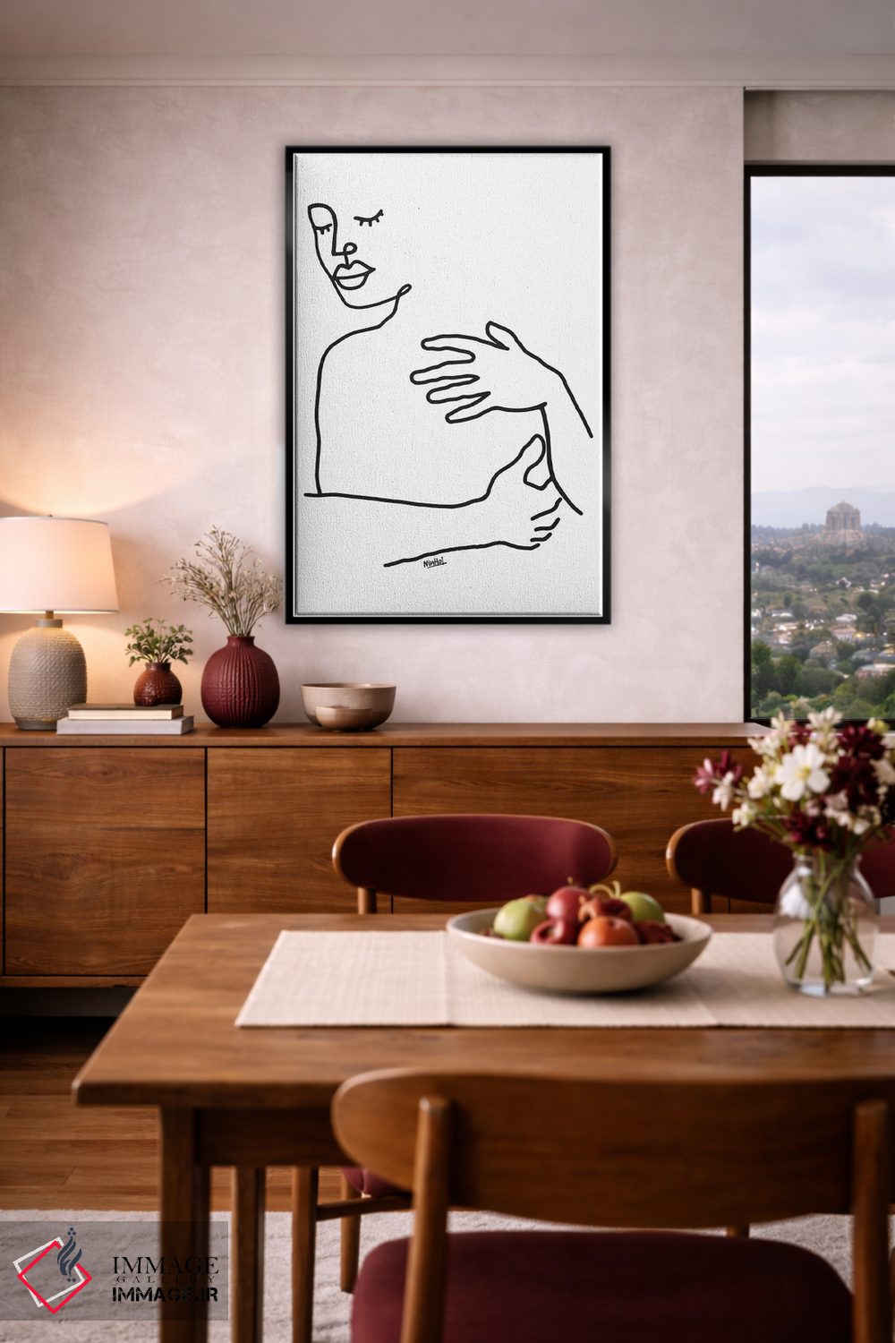 تابلو مینیمال در آغوش اثر نینهول - D5B