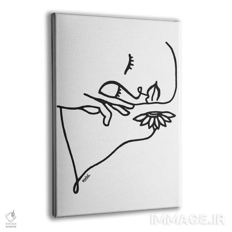 تابلو مینیمال حس طبیعت اثر نینهول - نمای پرسپکتیو محصول