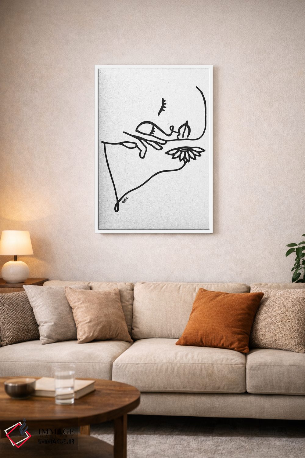 تابلو مینیمال حس طبیعت اثر نینهول - D3W