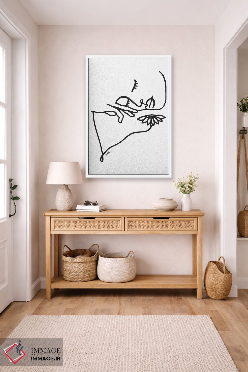 تابلو مینیمال حس طبیعت اثر نینهول - D5W