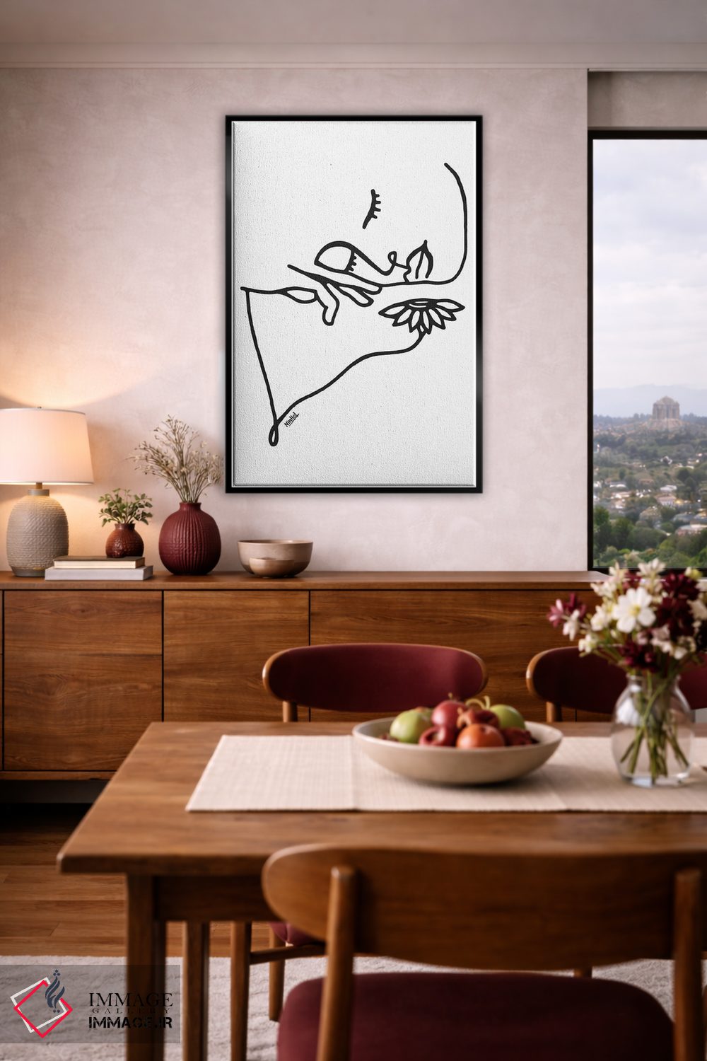 تابلو مینیمال حس طبیعت اثر نینهول - D4B