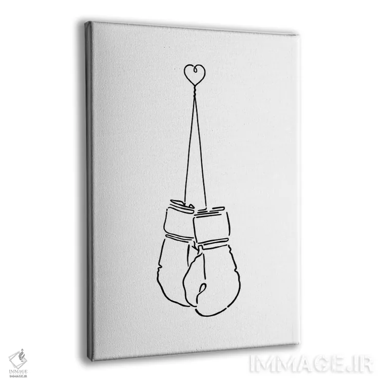 تابلو مینیمال نبرد عشق اثر نینهول - نمای پرسپکتیو محصول