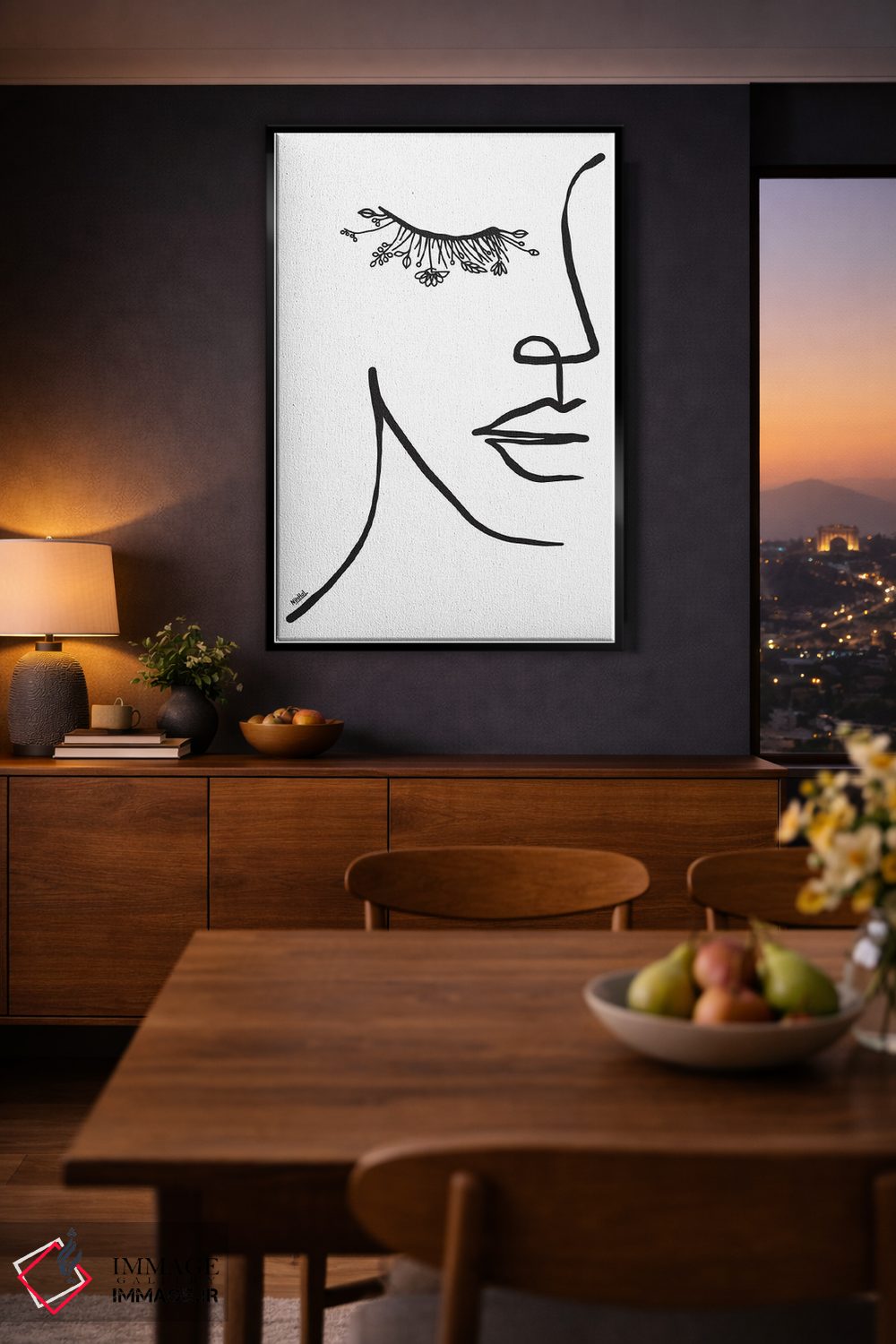 تابلو مینیمال چشم طبیعت اثر نینهول - D2B