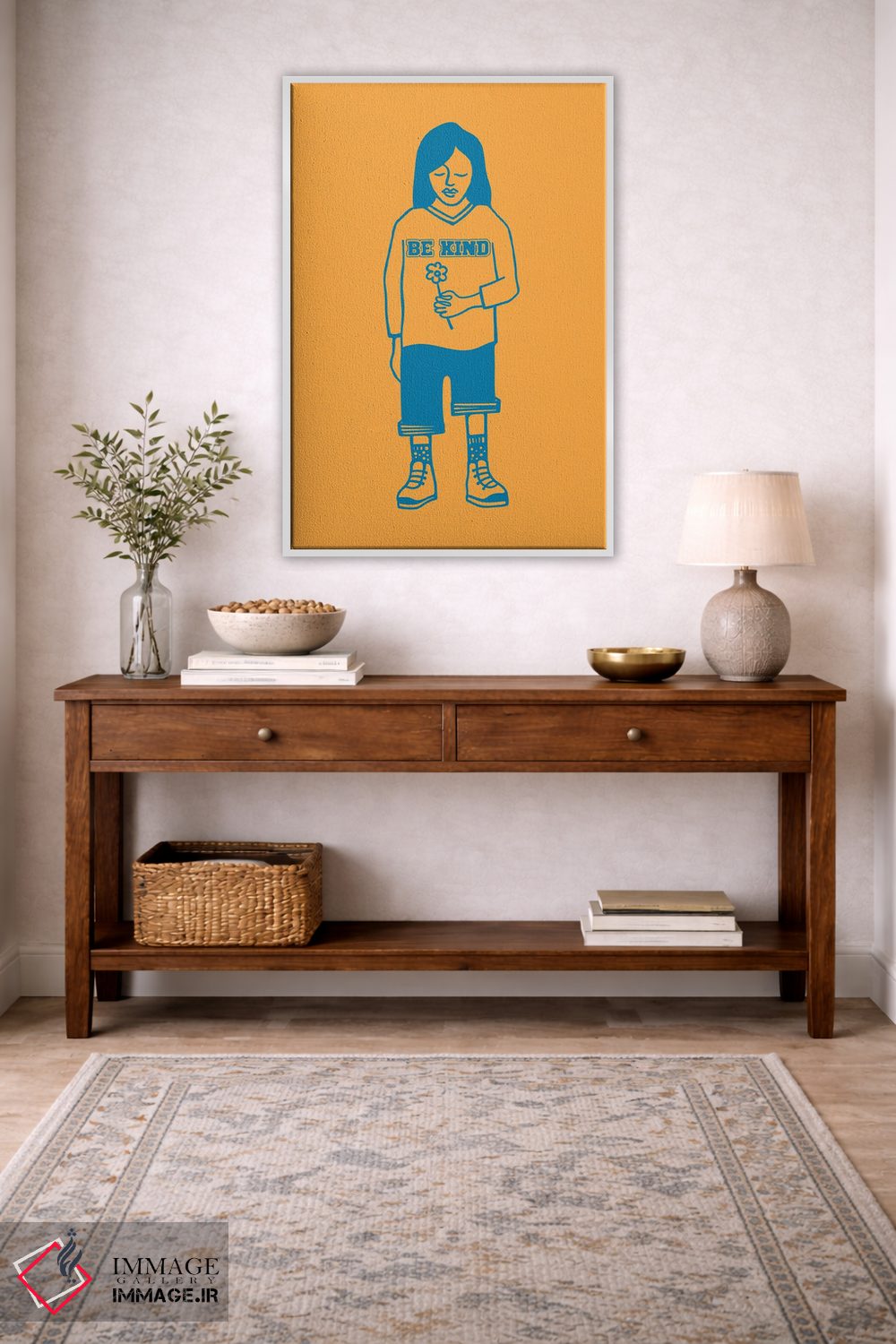 تابلو مینیمال مهربان باش اثر نینهول - D2W