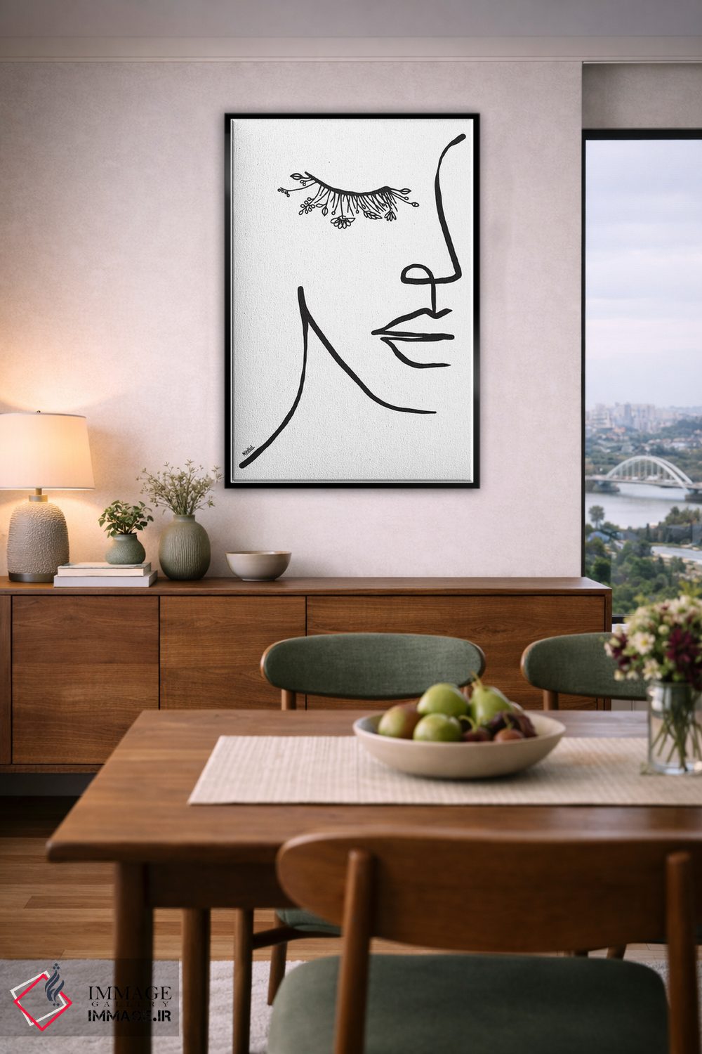 تابلو مینیمال چشم طبیعت اثر نینهول - D6B