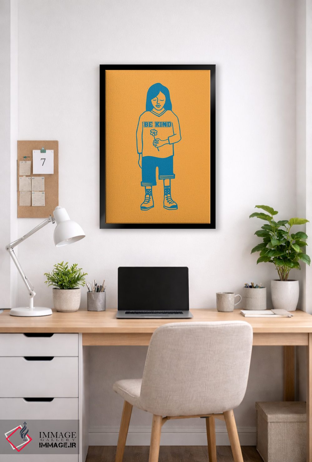 تابلو مینیمال مهربان باش اثر نینهول - D5B