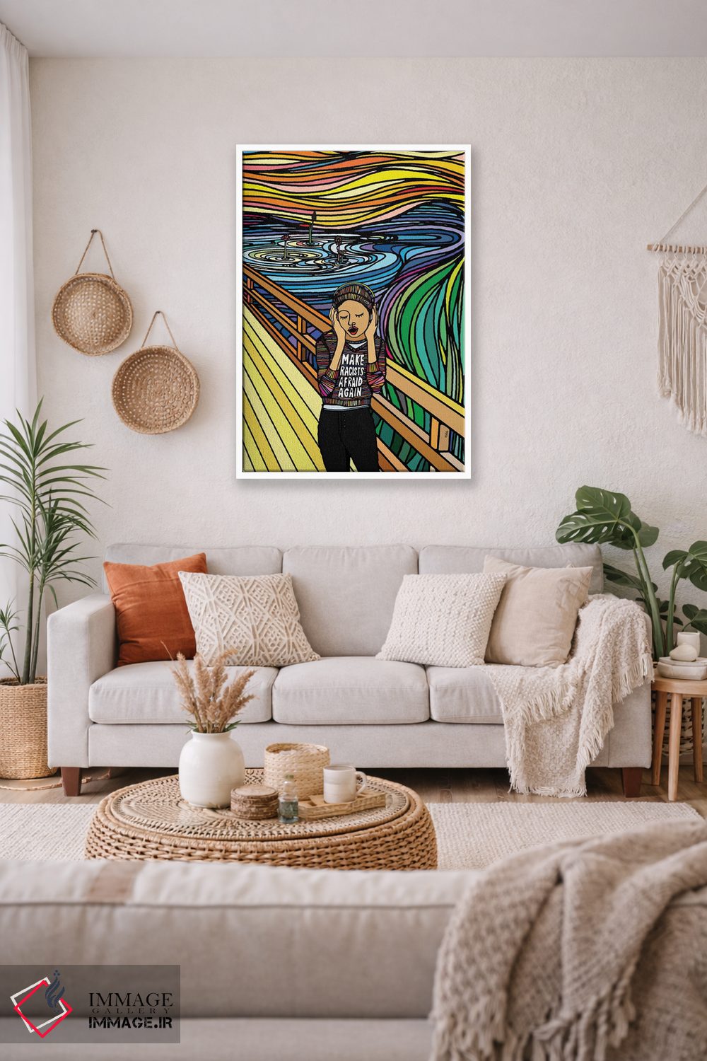 تابلو مینیمال جیغ اثر نینهول - D1W