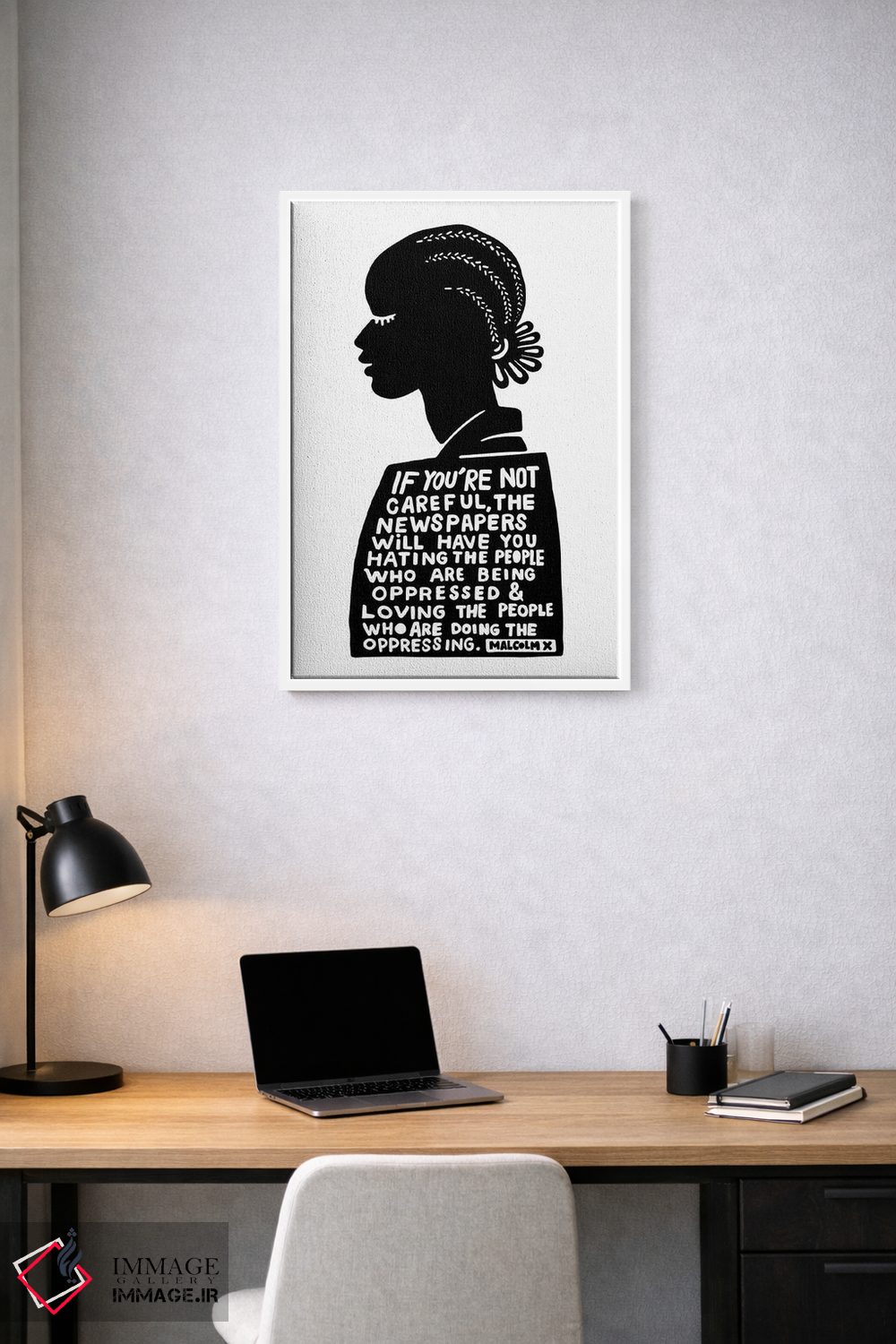 تابلو مینیمال مراقب باش اثر نینهول - D1W