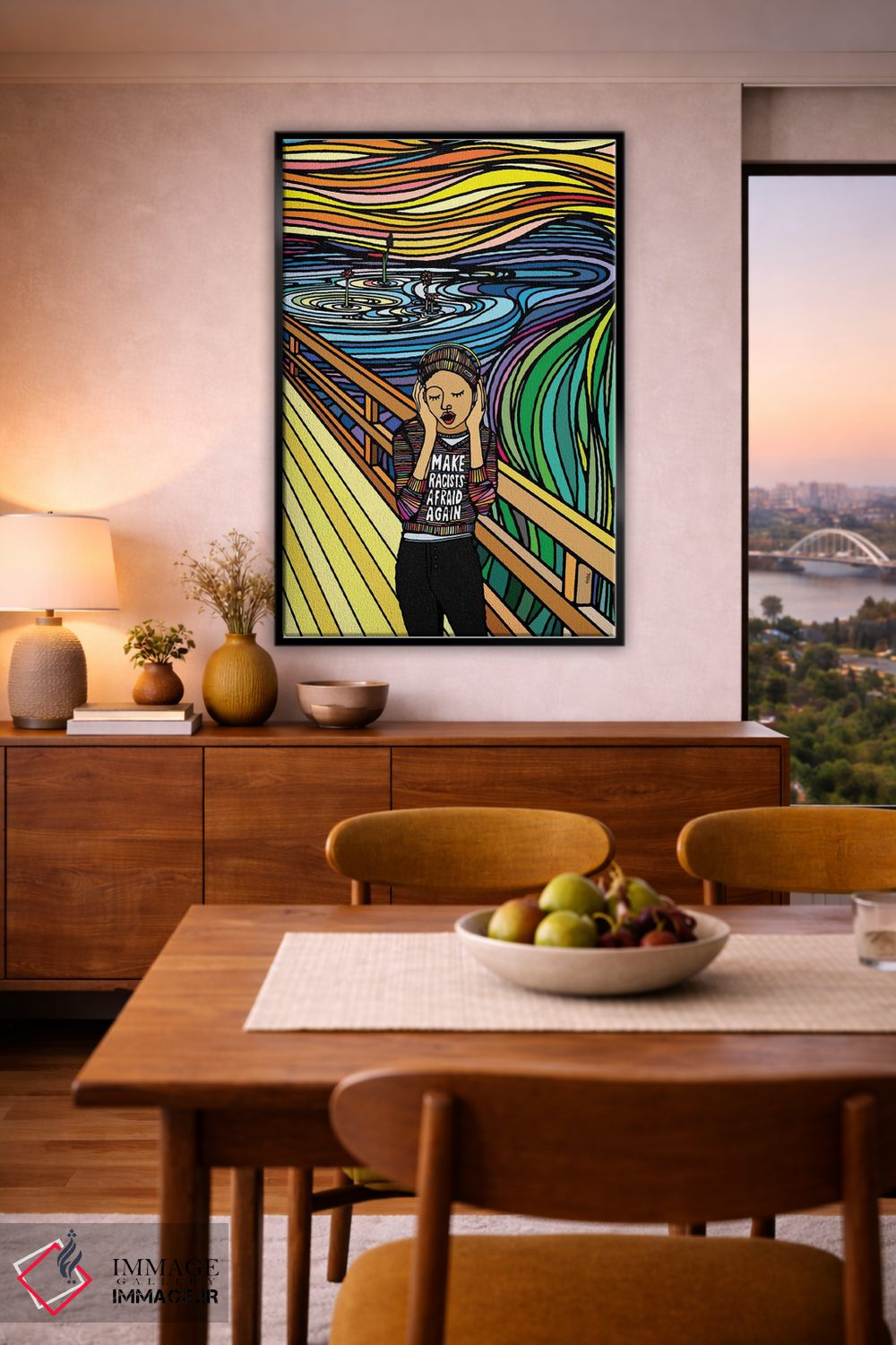 تابلو مینیمال جیغ اثر نینهول - D4B