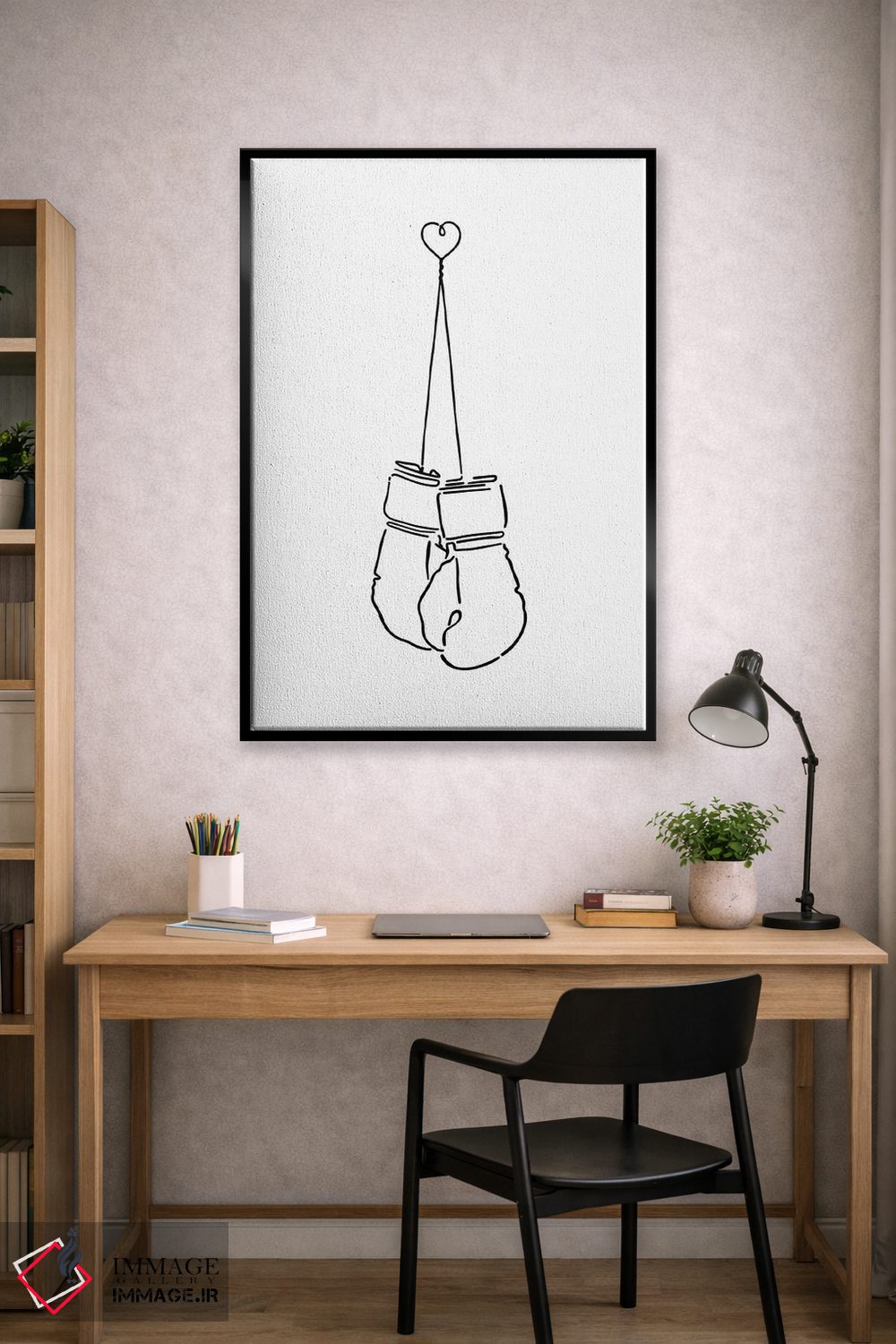 تابلو مینیمال نبرد عشق اثر نینهول - D2B