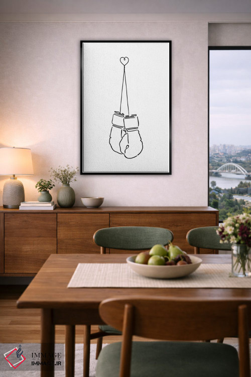 تابلو مینیمال نبرد عشق اثر نینهول - D6B
