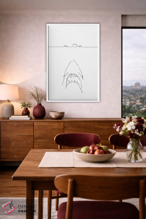 تابلو مینیمال آرواره ها اثر نینهول - D4W