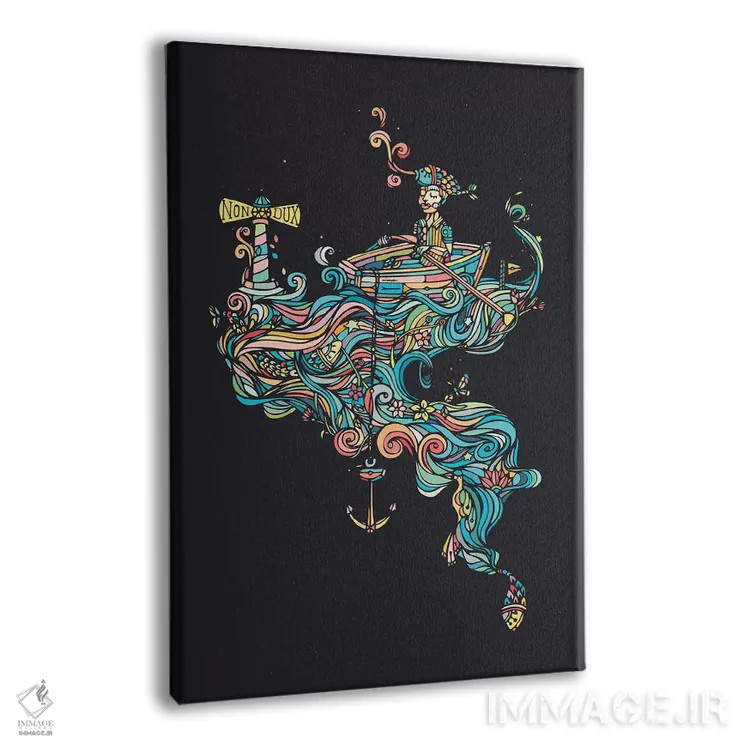 تابلو مینیمال غیر رهبر اثر نینهول - نمای پرسپکتیو محصول