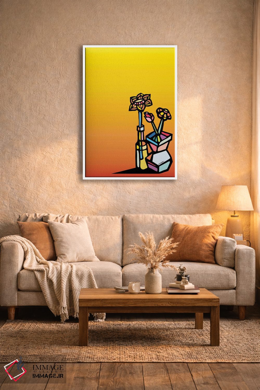 تابلو مینیمال گل ها اثر نینهول - D1W