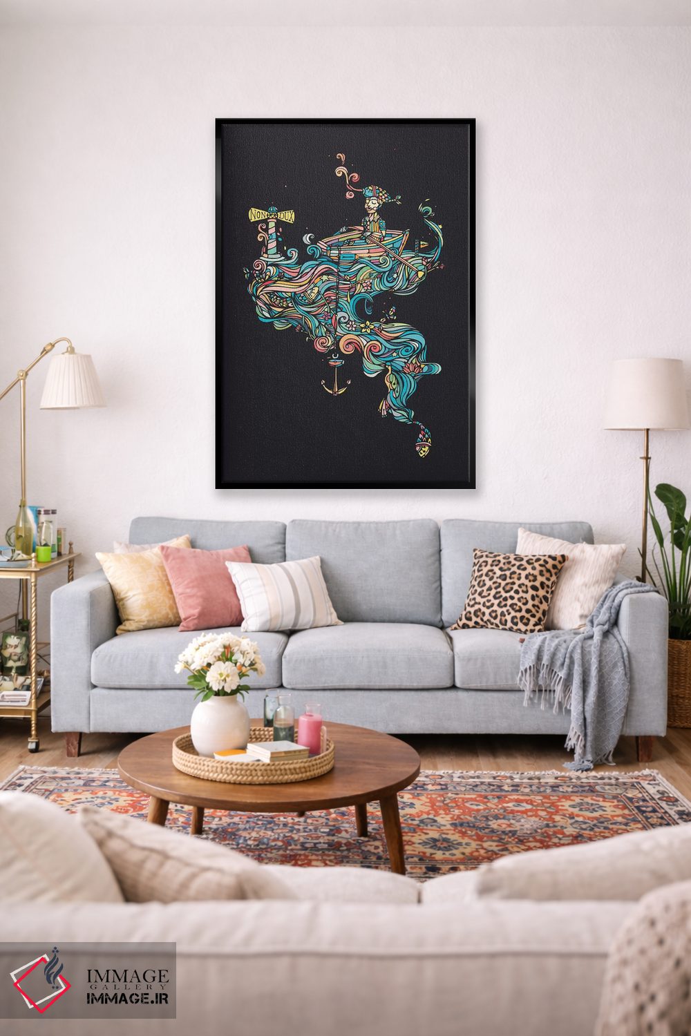 تابلو مینیمال غیر رهبر اثر نینهول - D1B