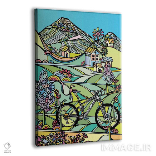 تابلو مینیمال یا بران یا بمیر اثر نینهول - نمای پرسپکتیو محصول