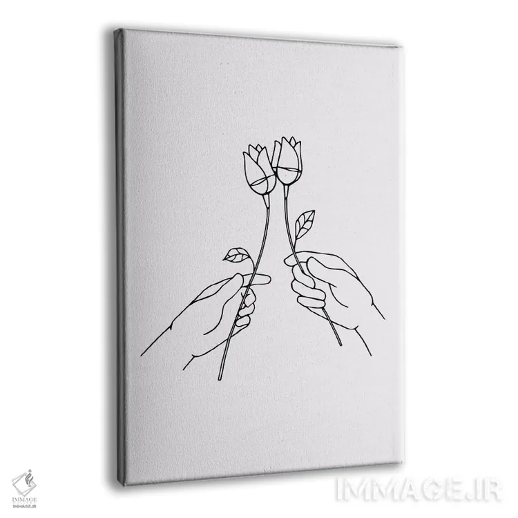 تابلو مینیمال به سلامتی اثر نینهول - نمای پرسپکتیو محصول