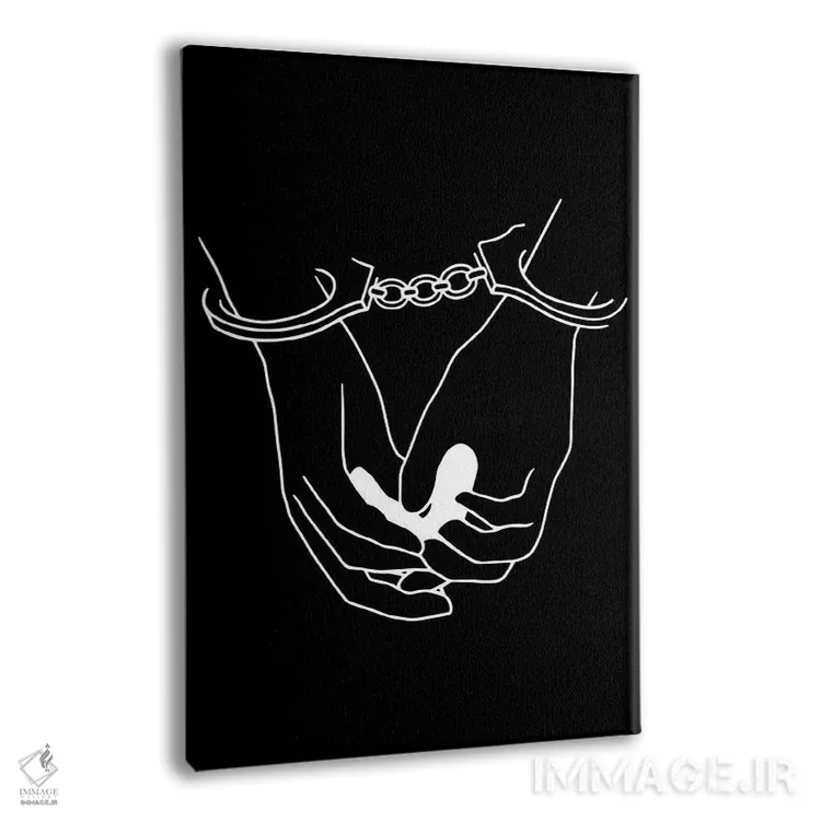 تابلو مینیمال رها کردن از زنجیر ۲ اثر نینهول - نمای پرسپکتیو محصول