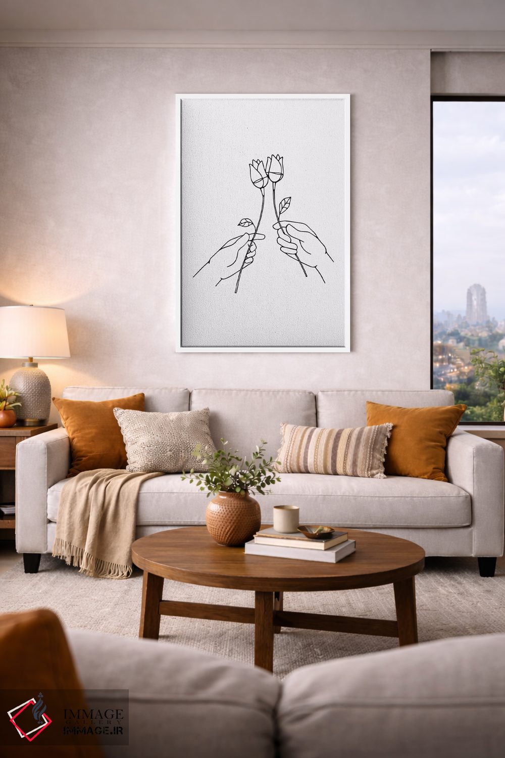 تابلو مینیمال به سلامتی اثر نینهول - D5W