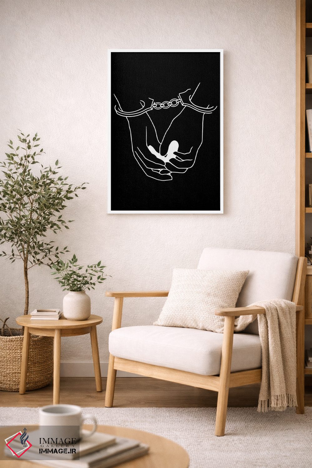 تابلو مینیمال رها کردن از زنجیر ۲ اثر نینهول - D5W