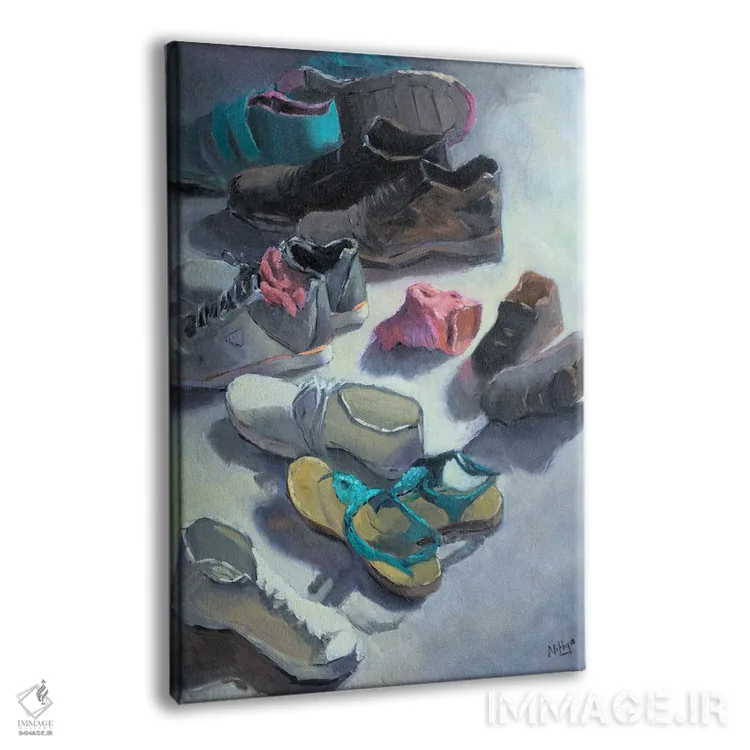 تابلو دکوراتیو ما یک خانواده ایم اثر نیتیا سوامیناتان - نمای پرسپکتیو محصول