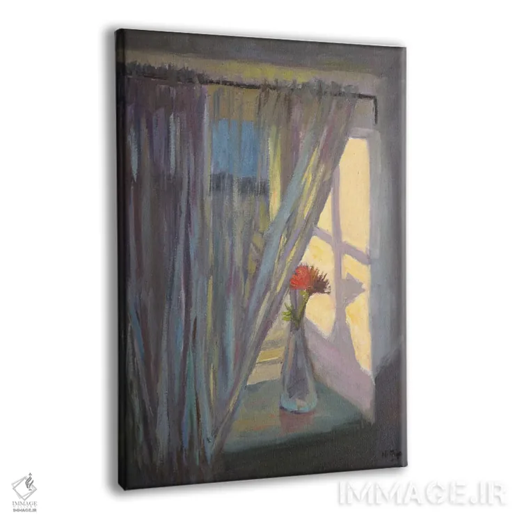 تابلو دکوراتیو پنجره صبحگاهی اثر نیتیا سوامیناتان - نمای پرسپکتیو محصول