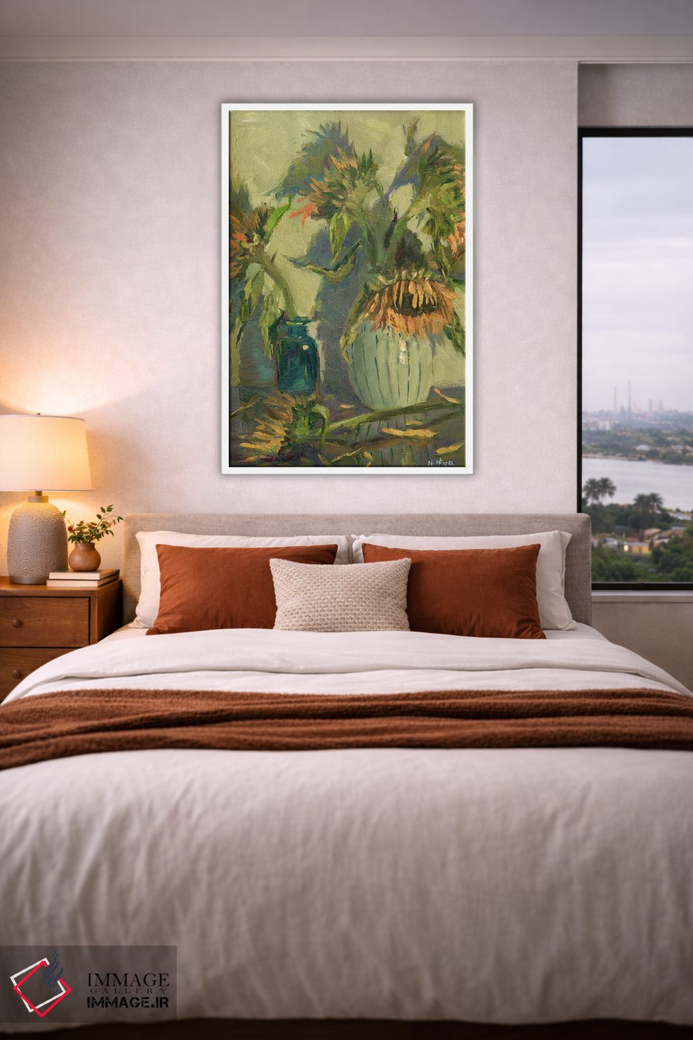 تابلو دکوراتیو پاشیدن رنگ زرد اثر نیتیا سوامیناتان - D4W