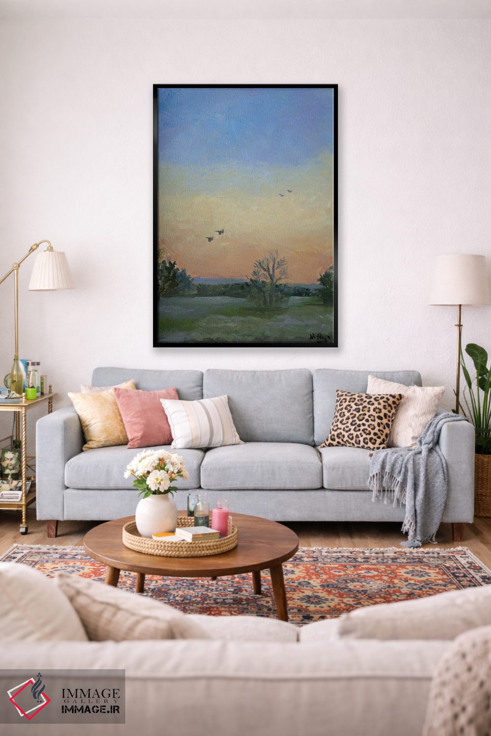 تابلو دکوراتیو آرامش صبحگاهی اثر نیتیا سوامیناتان - D2B