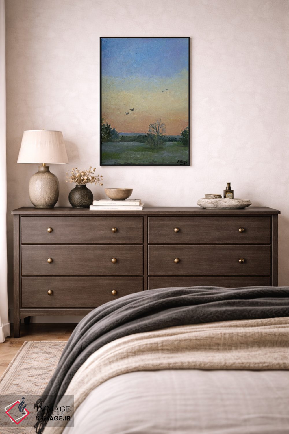 تابلو دکوراتیو آرامش صبحگاهی اثر نیتیا سوامیناتان - D4B