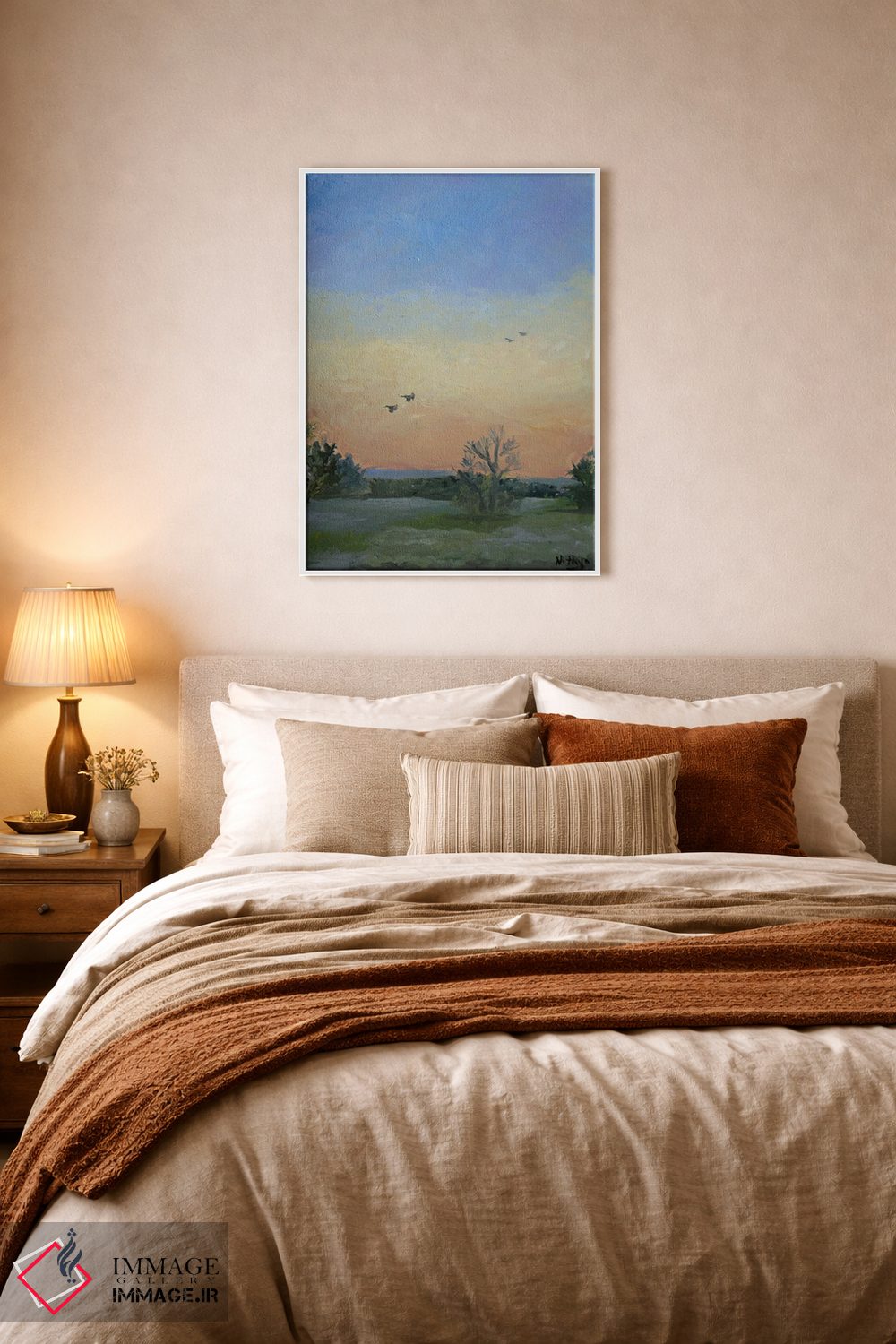 تابلو دکوراتیو آرامش صبحگاهی اثر نیتیا سوامیناتان - D6W