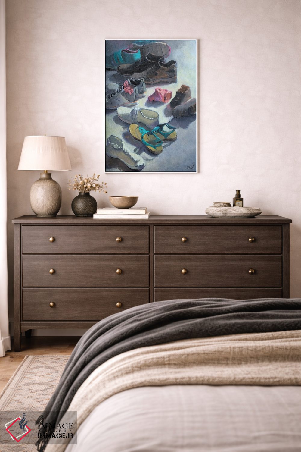 تابلو دکوراتیو ما یک خانواده ایم اثر نیتیا سوامیناتان - D2W