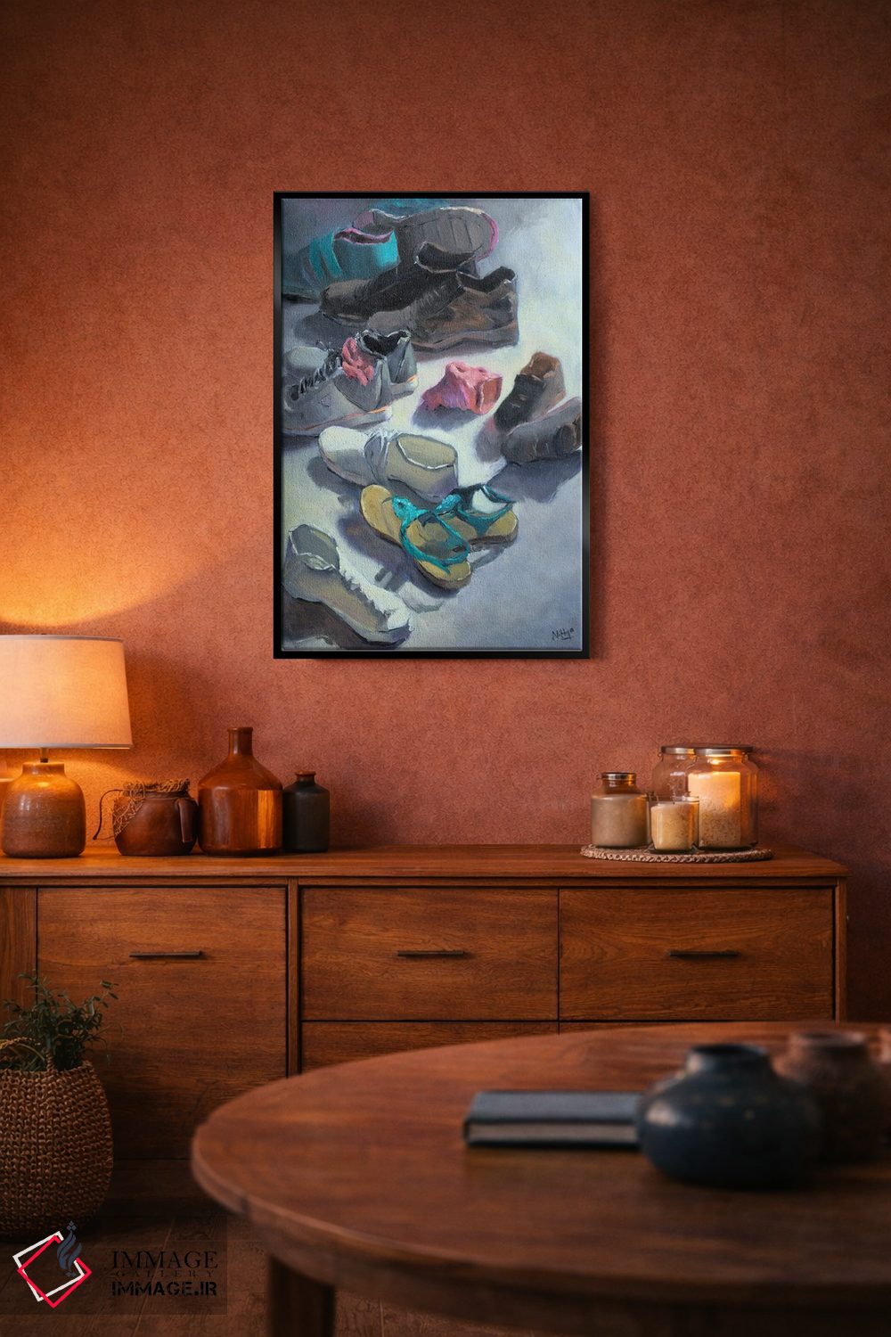 تابلو دکوراتیو ما یک خانواده ایم اثر نیتیا سوامیناتان - D5B