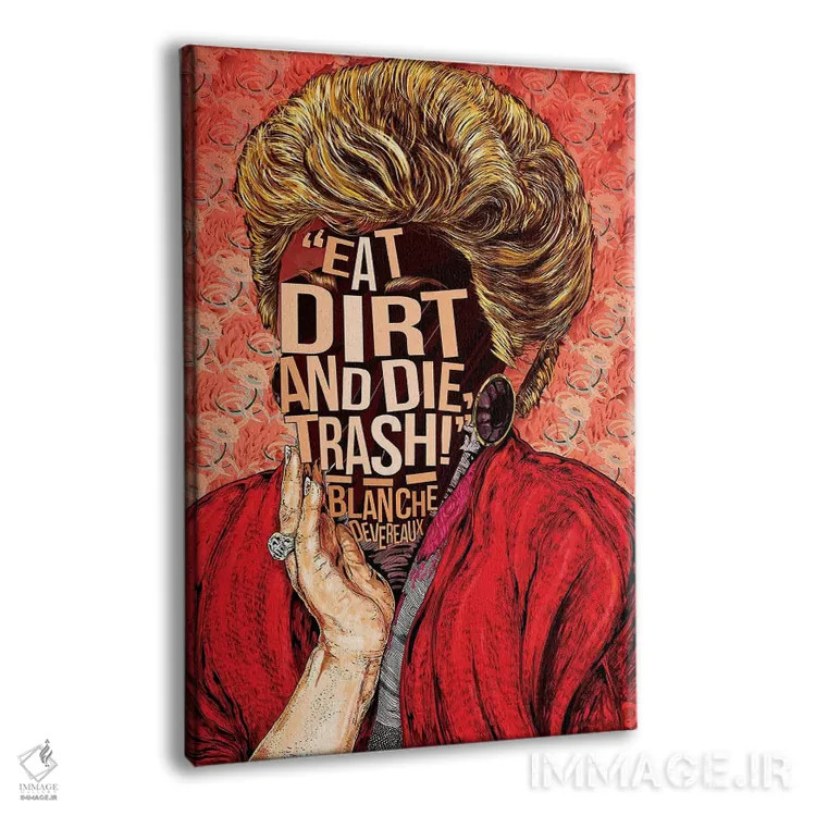 تابلو دکوراتیو بلانش اثر نیت جونز دیزاین - نمای پرسپکتیو محصول