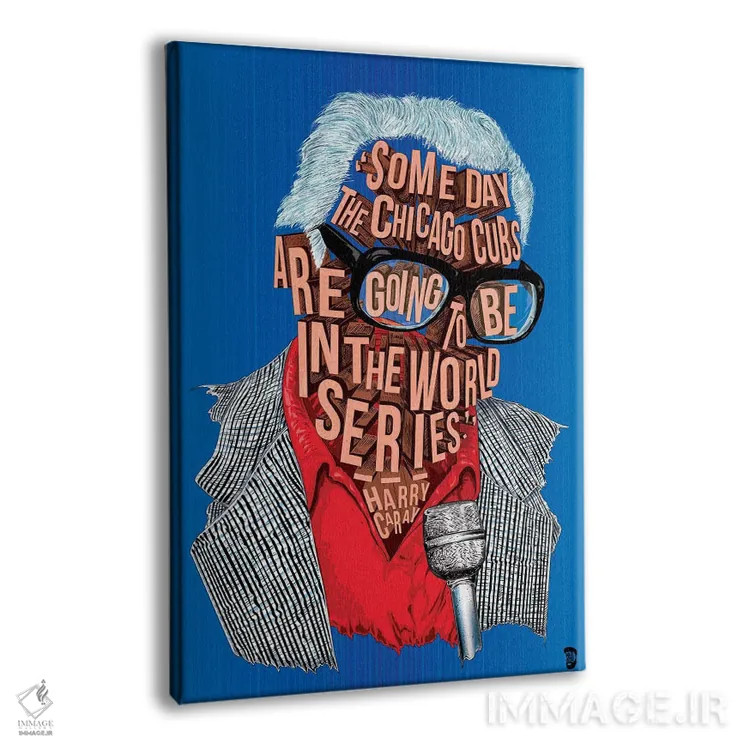 تابلو دکوراتیو هری کاری اثر نیت جونز دیزاین - نمای پرسپکتیو محصول