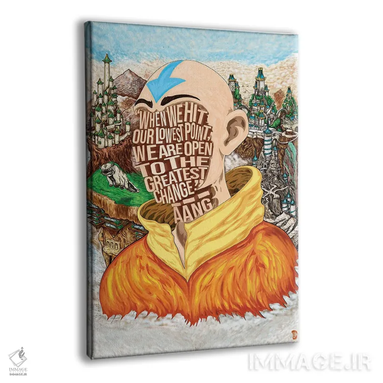 تابلو دکوراتیو پایین ترین نقطه اثر نیت جونز دیزاین - نمای پرسپکتیو محصول